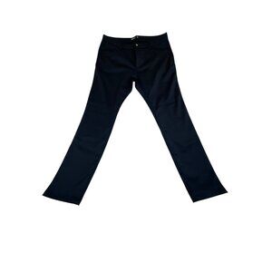Baubax Womens Black Stretch Straight-Leg Pants With Back Pockets Sz 16/30 - New